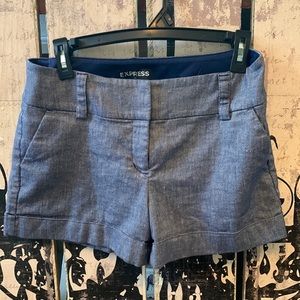 Express denim-like shorts
